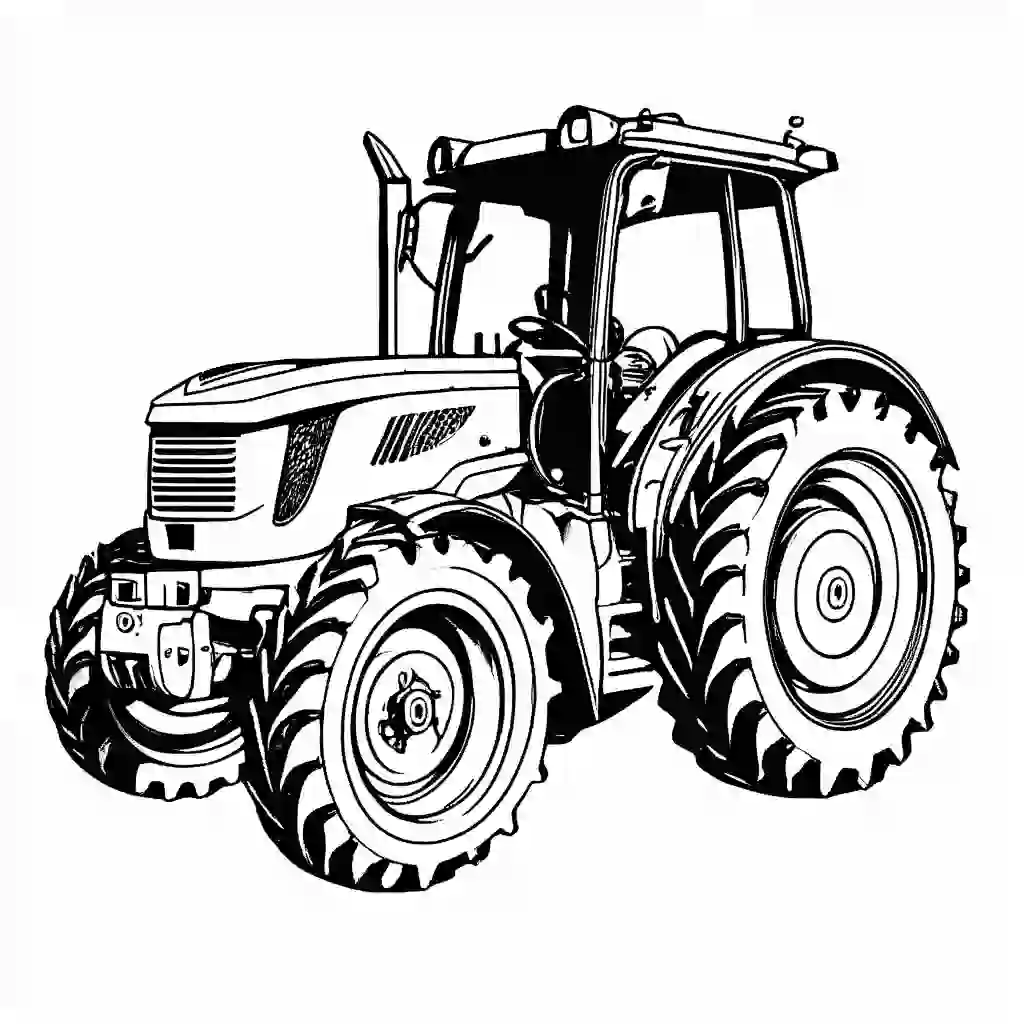 Two-Wheel Tractors coloring pages
